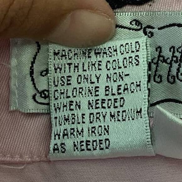 Live A Little Womens XL Cotton Blend Pink Short Sleeve Button Up Jacket Blouse - Picture 6 of 6